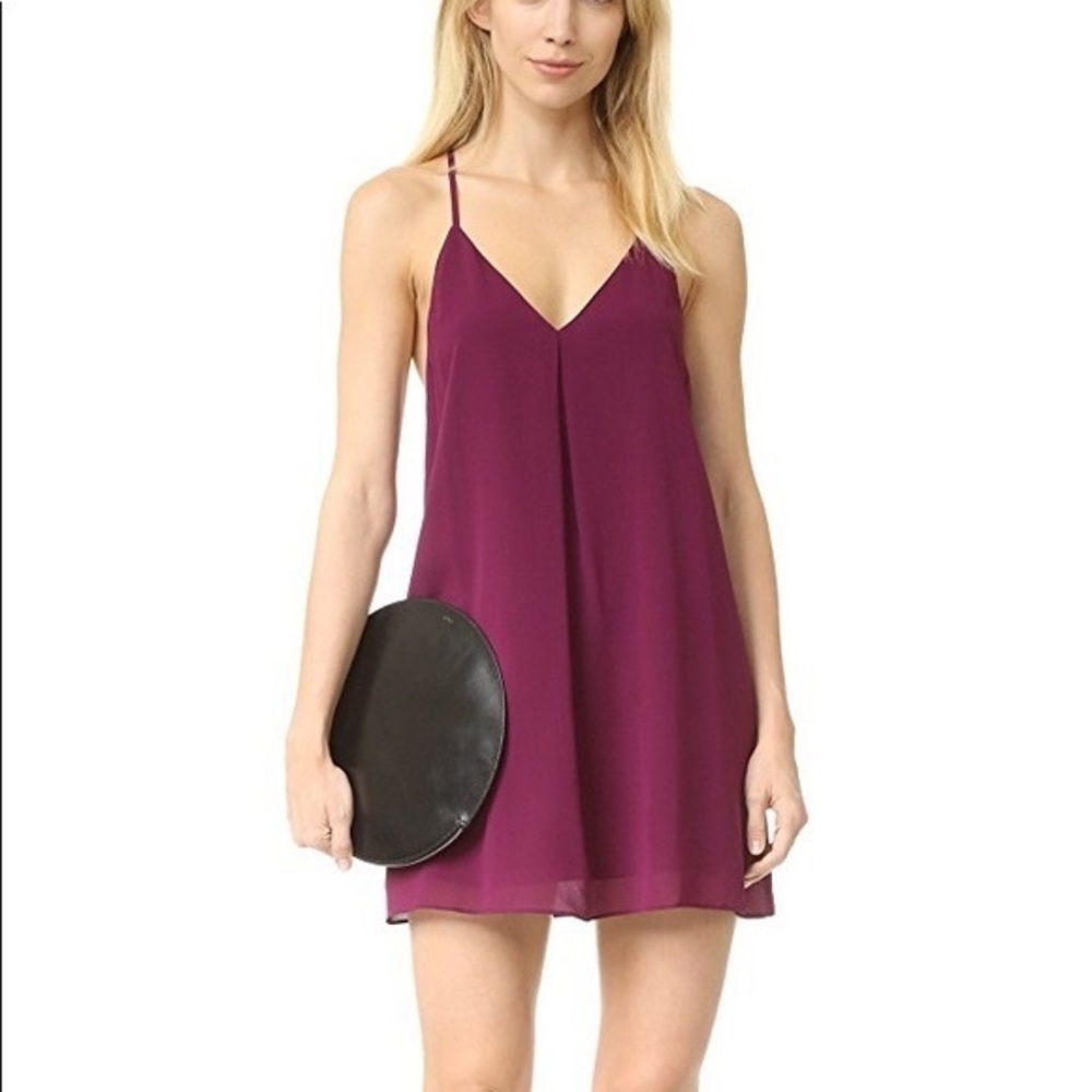 Alice + Olivia Burgundy Fierra Night Out Dress